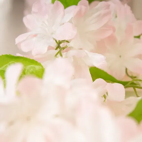 Artificial Hydrangea Garland - Pink, Fabric