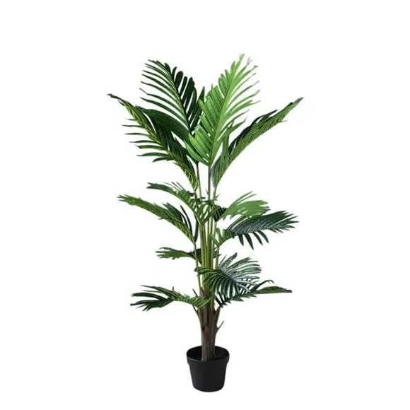Artificial Kwai Palm Tree - Green, Black Pot