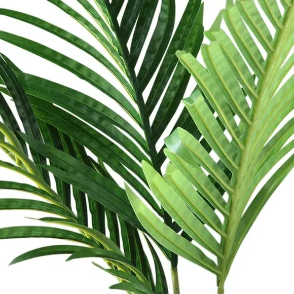 Artificial Kwai Palm Tree - Green, Black Pot