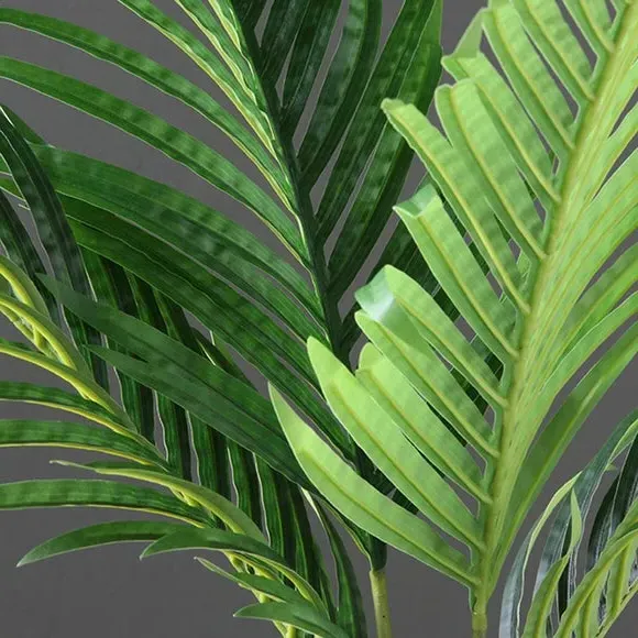 Artificial Kwai Palm Tree - Green, Black Pot