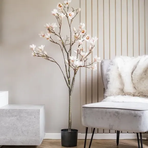 Artificial Magnolia Tree - Green, Faux Plant image