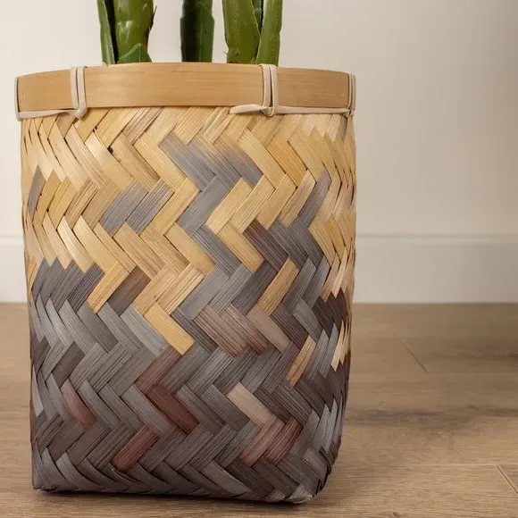 Artificial Palm Tree in Pot - Green, Bamboo