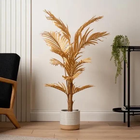 Artificial Palm Tree with Pot - Gold image