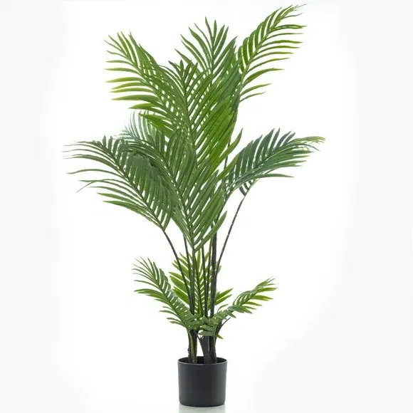 Artificial Palm Tree with Pot - Green, Plastic