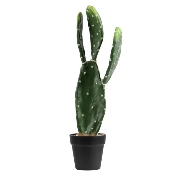 Artificial Prickly Pear Cactus - Green, Plastic