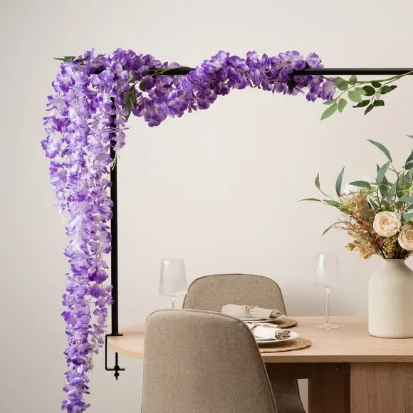 Artificial Wisteria Drop Garland - Purple
