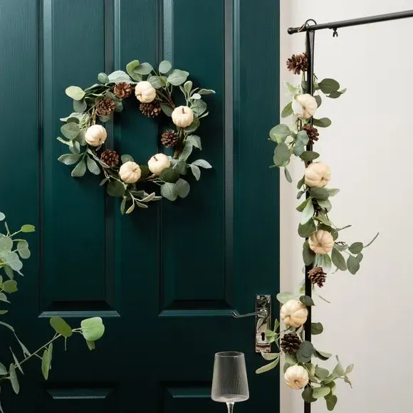 Artificial Wreath & Garland Set - Multicolor