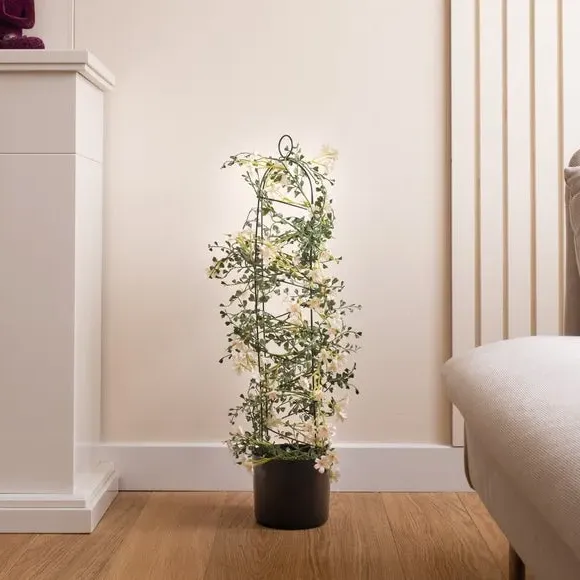 Climbing Obelisk Plant - Green, Artificial image