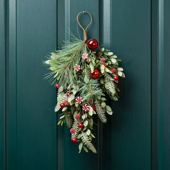 Decorative Christmas Swag - Red, Mixed Materials image