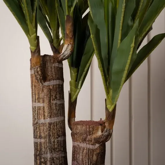 Double Stem Artificial Yucca Plant - Green