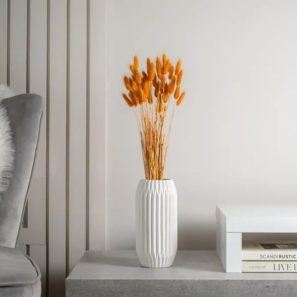 Dried Bunny Tails Bouquet - Rust, Natural