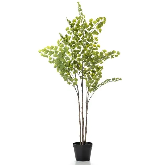 Mini Artificial Gingko Tree - Green, Faux Leaves