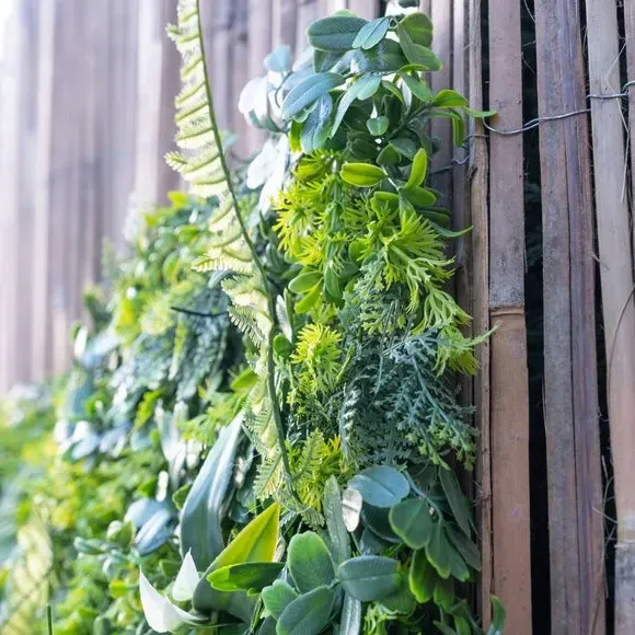 Mixed Grass Wall Panel UV Protected - Green