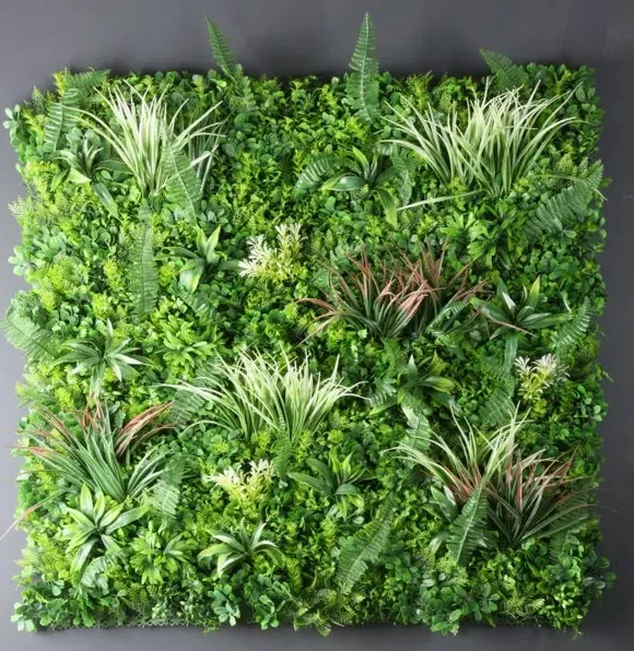 Mixed Grass Wall Panel UV Protected - Green