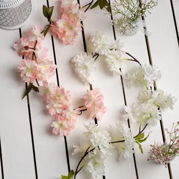 Set of 2 Cherry Blossom Garlands - Mixed image