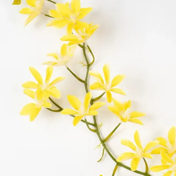 Set of 2 Magnolia Flower Garlands - Yellow