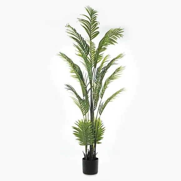 Tall Artificial Palm Tree - Green, Real Touch