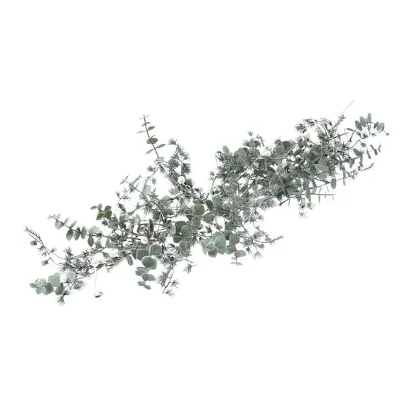 Trailing Pine Centrepiece with Bells - Green
