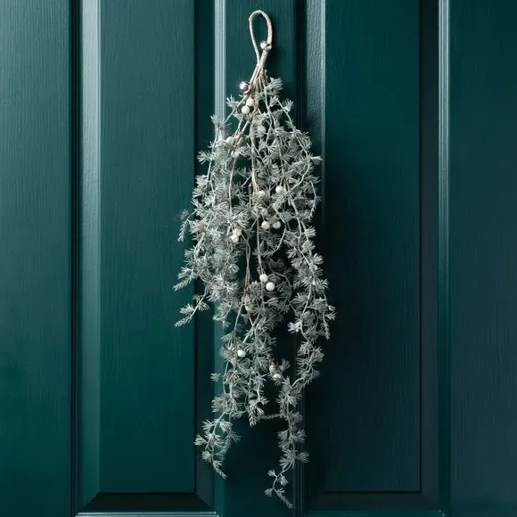 Trailing Pine Swag with Bells - Green, Artificial image