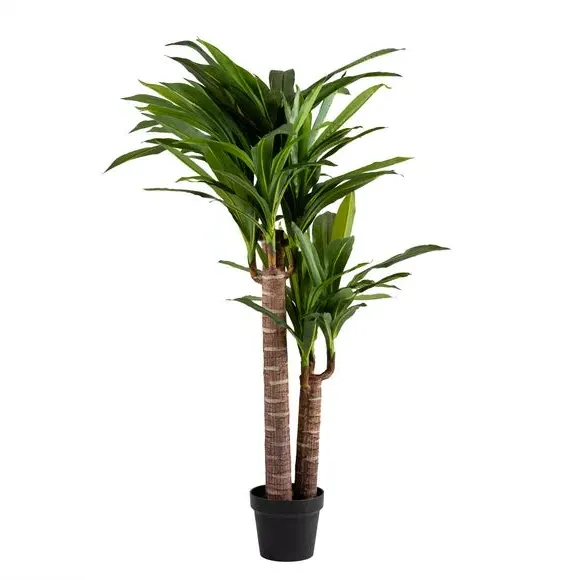 Triple Stem Artificial Yucca Tree - Green
