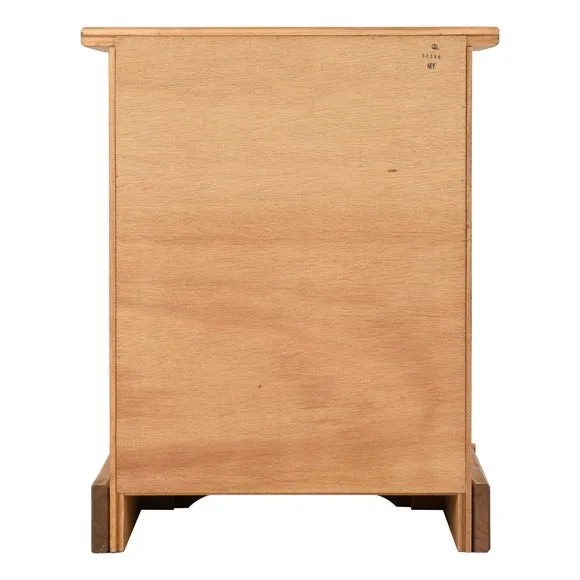 1 Drawer Bedside Table with Door - Pine