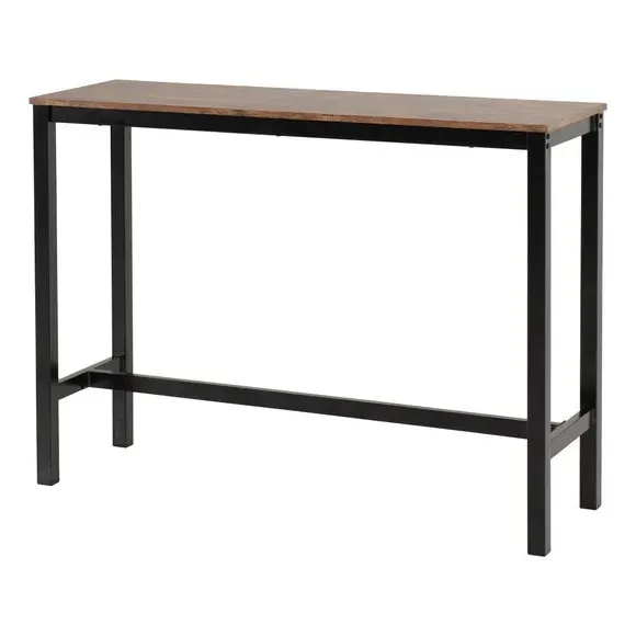 2-Seater Bar Table Set with Stools - Black Metal