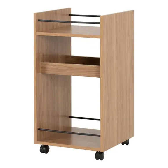 2-Tier Serving Cart - Oak, Pine Effect