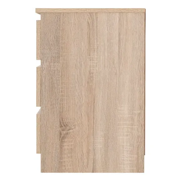3-Drawer Bedside Table - Oak