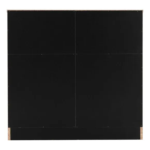 3-Drawer Chest with Storage - Black, Wood