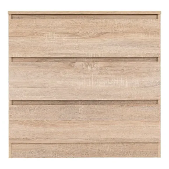 3-Drawer Chest with Storage - Oak, Wood
