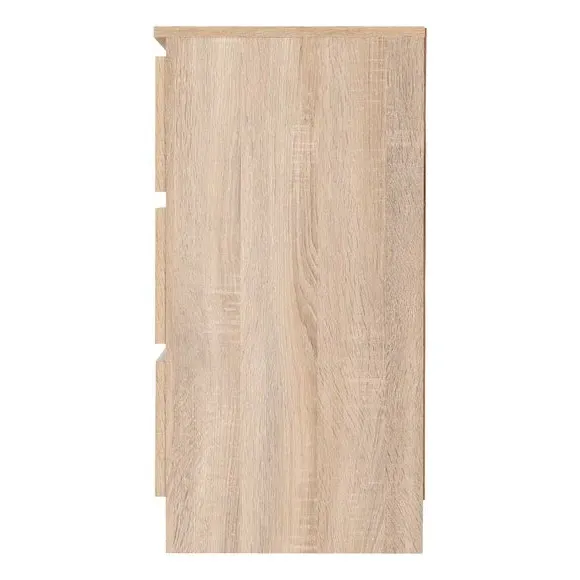 3-Drawer Chest with Storage - Oak, Wood