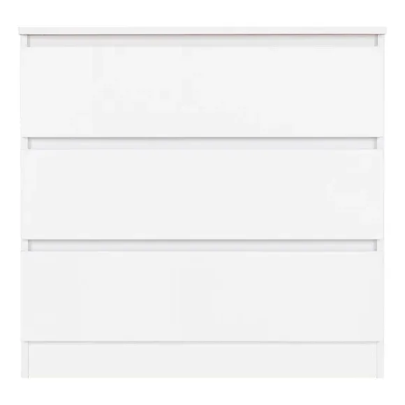 3-Drawer Chest with Storage - White, Wood