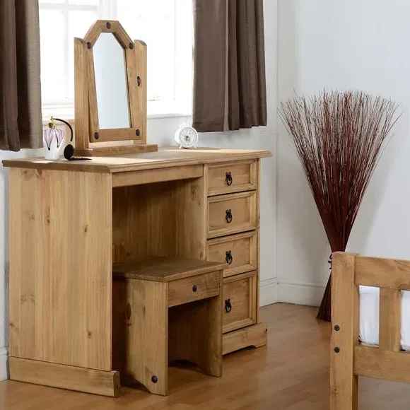 3-Drawer Dressing Table - Natural, Pine image