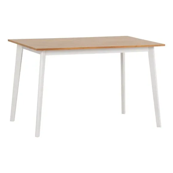 4-6 Seater Dining Set with Chairs - White