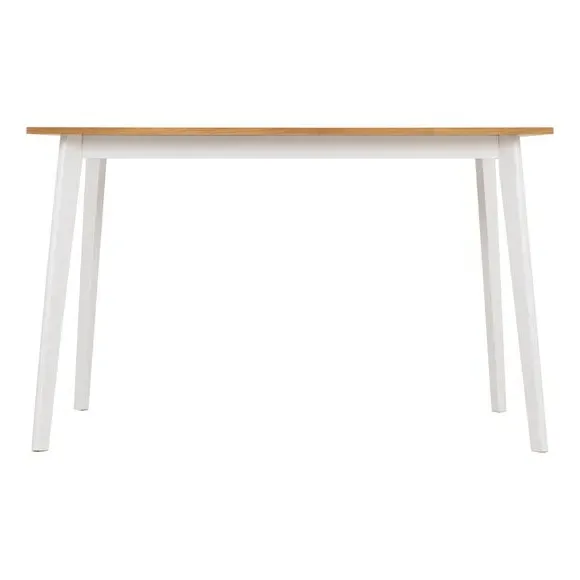 4-6 Seater Dining Set with Chairs - White