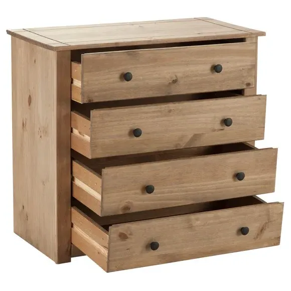 4-Drawer Chest - Brown, Pine