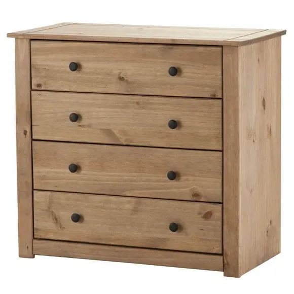 4-Drawer Chest - Brown, Pine image