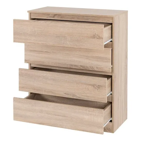4-Drawer Chest of Drawers - Oak, Wood