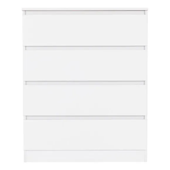 4-Drawer Chest of Drawers - White, Wood