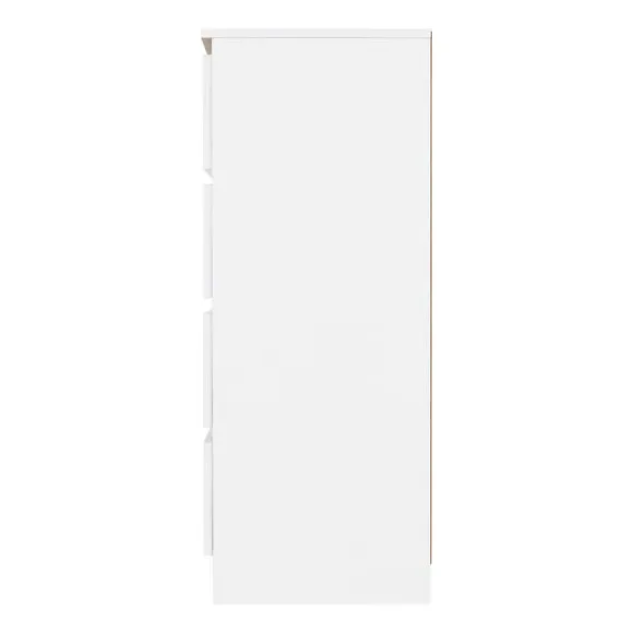 4-Drawer Chest of Drawers - White, Wood