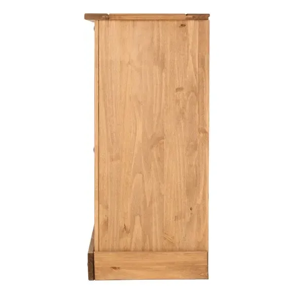 4 Drawer Chest with Metal Handles - Natural, Pine
