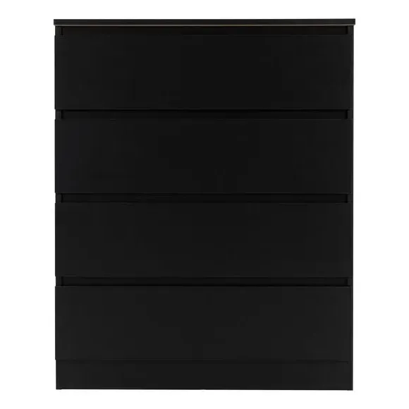 4-Drawer Chest with Quick Assembly - Black