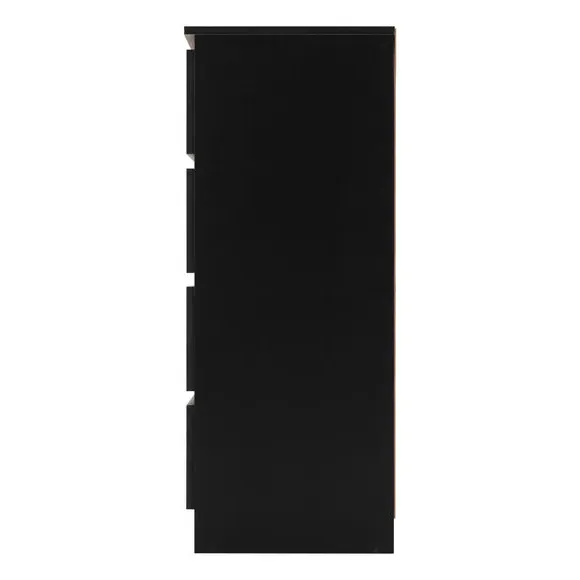 4-Drawer Chest with Quick Assembly - Black