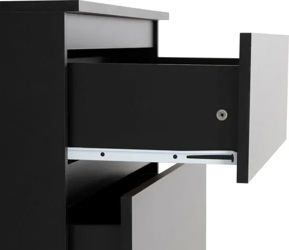 4-Drawer Chest with Quick Assembly - Black
