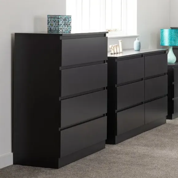 4-Drawer Chest with Quick Assembly - Grey