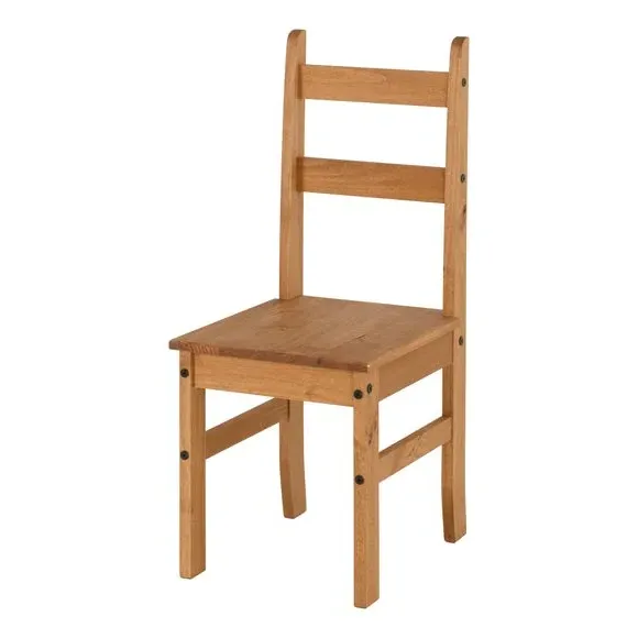 4-Seater Dining Set with Chairs - Natural, Pine