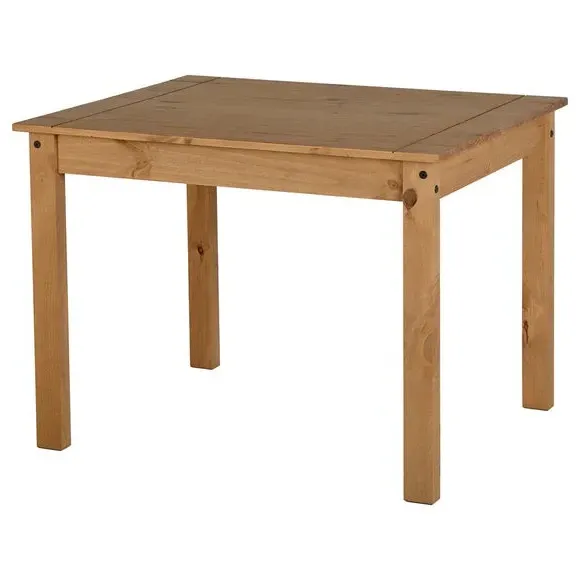 4-Seater Dining Set with Chairs - Natural, Pine
