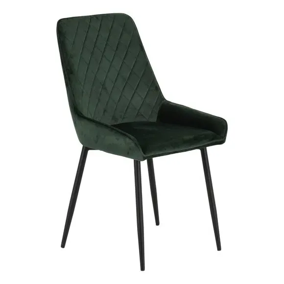 4-Seater Round Dining Set with Chairs - Green