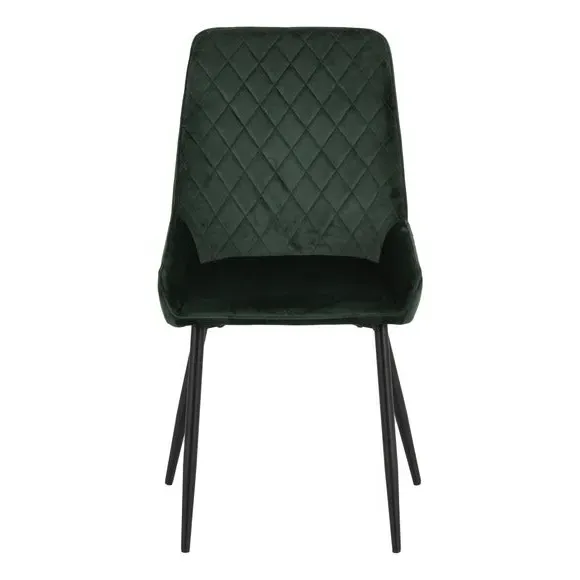 4-Seater Round Dining Set with Chairs - Green