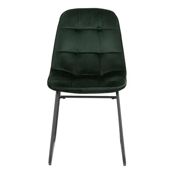 4-Seater Round Dining Set with Chairs - Green